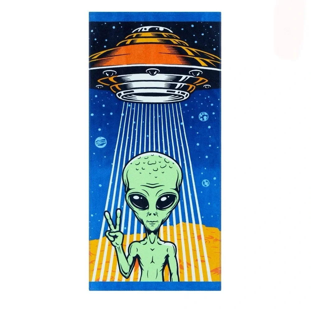 Mainstays Cotton Blend Alien Beach Towel, 28